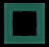 Jasmart Рамка 1-постовая, стекло цвет Лазурный G1001GJ