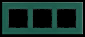 Jasmart Рамка 3-постовая, стекло цвет Лазурный G1003GJ