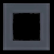 Jasmart Рамка 1-постовая, стекло цвет Маренго G1001GC