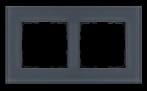 Jasmart Рамка 2-постовая, стекло цвет Маренго G1002GC