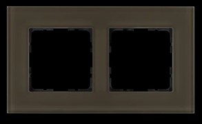 Jasmart Рамка 2-постовая, стекло цвет Каперсовый G1002GT