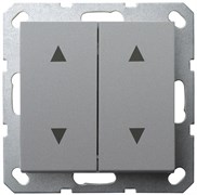 Jasmart G Алюминий Выключатель 2-кл жалюзи, 10A 250V~ G3028S