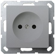 Jasmart G Алюминий Розетка б/з со шторками 16A 250V~ G5503S