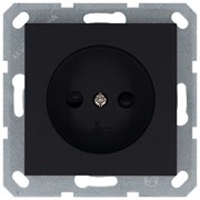 Jasmart Розетка без заземления с защитными шторками 16A 250V~ 2P, цвет Антрацит G5503B