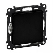 Legrand Valena Life Black заглушка с суппортом. С лицевой панелью, антрацит. 754068