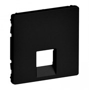 Legrand Valena Life Black лицевая панель для одиночных телефонных/информационных розеток, антрацит. 756412