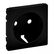 Legrand Valena Life Black лицевая панель розетки 2К+З, антрацит. 756202
