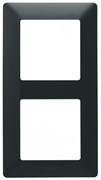 Legrand Valena Life Black рамка антрацит 2-постовая универсальная 754252