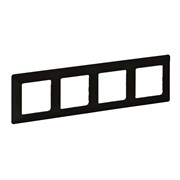 Legrand Valena Life Black рамка антрацит 4-постовая универсальная 754254