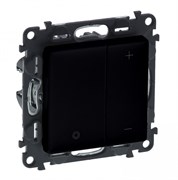 Legrand Valena Life Black светорегулятор кнопочный универсальный 400Вт без нейтрали. С лицевой панелью, антрацит. 756382