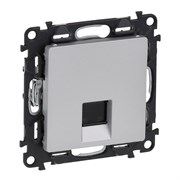 Legrand Valena Life алюминий розетка комп(RJ45) 1-ая 5 кат UTP 753640