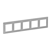 Legrand Valena Life алюминий рамка 5-ая 754135