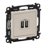 Legrand Valena Life слоновая кость розетка 2-ая USB 240В/5В 1500мА 753512