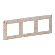 Legrand Valena Life ампир бежевый рамка 3-ая 754113