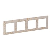 Legrand Valena Life ампир бежевый рамка 4-ая 754114