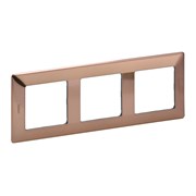 Legrand Valena Life медь рамка 3-ая 754163