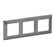 Legrand Valena Life сталь рамка 3-ая 754153
