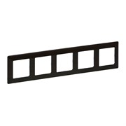 Legrand Valena Life тёмное дерево рамка 5-ая 754175