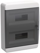 IEK TEKFOR Корпус пласт. ЩРН-П-24 IP41 черн. прозр. дверь TF5-KP12-N-24-41-K01-K03