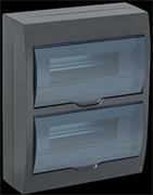 IEK KREPTA 3 Корпус пластиковый ЩРН-П-24 IP41 черный откр.монтаж MKP12-N-24-41-K02