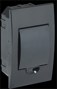 IEK KREPTA 3 Корпус пластиковыйЩРВ-П-4 IP41 черный скрыт.монтаж MKP12-V-04-41-K02