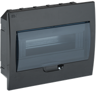 IEK KREPTA 3 Корпус пластиковый ЩРВ-П-12 IP41 черный скрыт.монтаж MKP12-V-12-41-K02