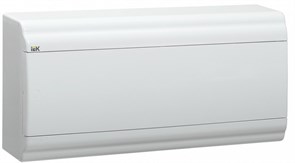 IEK PRIME Корпус пластиковый навесной ЩРН-П-18 белый/белая дверь IP41 MKP82-N-18-WD-41-10