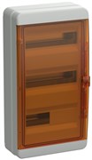 IEK TEKFOR Корпус пласт. КМПн-36 IP65 оранж. прозр. дверь TF5-KP72-N-36-65-K03-K09