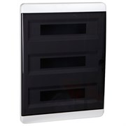 КЭАЗ Корпус пластиковый Встраиваемый OptiBox P-BVK-2-54-IP41 Прозрачная черная дверь 117960