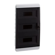 КЭАЗ Корпус пластиковый Встраиваемый OptiBox P-BVK-2-36-IP41 Прозрачная черная дверь 117955
