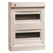 DKC Щиток настен.без двер.24мод.,IP40,сер.,с усил. клем.блок.2х87308 83724