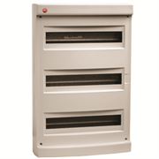 DKC Щиток настен. без дверцы, 54(3Х18) мод.,IP40 83654