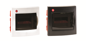 DKC Щиток встраив.с двер.8мод.,IP41,бел., с клем.блок.1х87508 и замком 81908