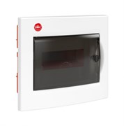 DKC Щиток встраиваемый с дверцей 8 мод.,IP41, белый, с клеммным блоком 63А RB08B4TWD
