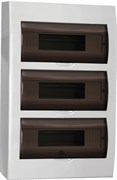 IEK GENERICA Корпус пластиковый ЩРН-П-36 черн. прозр. дверь IP41 MKP12-N-36-41-G