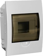 IEK GENERICA Корпус пластиковый ЩРВ-П-6 черн. прозр. дверь IP41 MKP12-V-06-41-G