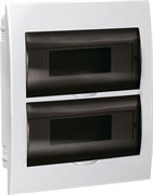 IEK GENERICA Корпус пластиковый ЩРВ-П-24 черн. прозр. дверь IP41 MKP12-V-24-41-G