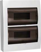 IEK GENERICA Корпус пластиковый ЩРН-П-24 черн. прозр. дверь IP41 MKP12-N-24-41-G