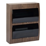 EKF PROxima Щит распределительный навесной ЩРН-П-24 темное дерево IP41 pb40-n-24-dark