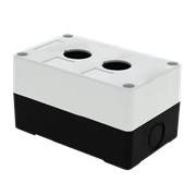 EKF PROxima Корпус КП102 пластиковый 2 кнопки белый cpb-102-w