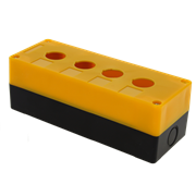 EKF PROxima Корпус КП104 пластиковый 4 кнопки желтый cpb-104-o