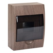 EKF PROxima Щит распределительный навесной ЩРН-П- 6 темное дерево IP41 pb40-n-6-dark