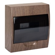 EKF PROxima Щит распределительный навесной ЩРН-П- 8 темное дерево IP41 pb40-n-8-dark