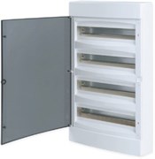 EKF Щит распределительный навесной "Unix" прозрачная дверь 4х18 модулей IP40 EKF PROxima ux-4x18-n