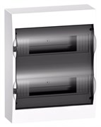 Systeme Electric EASY 9 Корпус навесной с прозрачной дверью 2ряд/24мод, IP40, IK07, 63А, 2 клеммы EZ9E212S2SRU