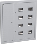 IEK LIGHT Корпус металлический ЩЭ-8-Э 36 IP31 (слаботочный отсек слева) LIGHT IND-MKM43-08-31-E-L