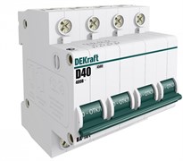 Dekraft Автоматический выключатель 4Р 20А х-ка B ВА-101 4,5кА 11043DEK