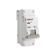 EKF Автоматический выключатель 1P 63А (C) 10kA ВА 47-100M без теплового расцепителя PROxima mcb47100m-1-63C-pro