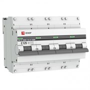 EKF PROxima ВА 47-100M Автоматический выключатель  (С) 4P 125А  10kA с электромагнитным расцепителем mcb47100m-4-125C-pro