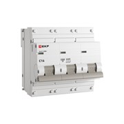 EKF Автоматический выключатель 3P 16А (C) 10kA ВА 47-100M без теплового расцепителя PROxima mcb47100m-3-16C-pro